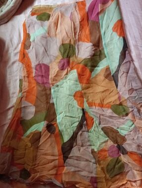 Multicolor Abstract Print Skirt